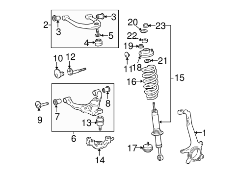 FRONT SUSPENSION/SUSPENSION COMPONENTS for 2015 Toyota Tacoma #3