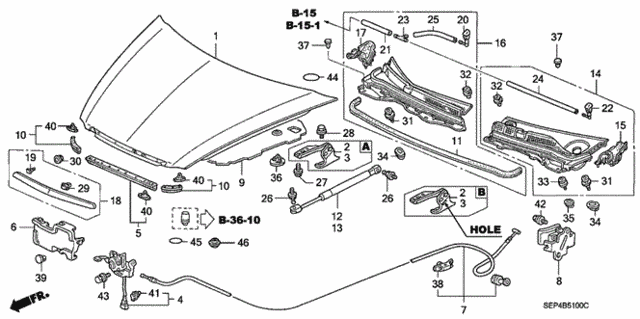 Engine Hood for 2006 Acura TL #0