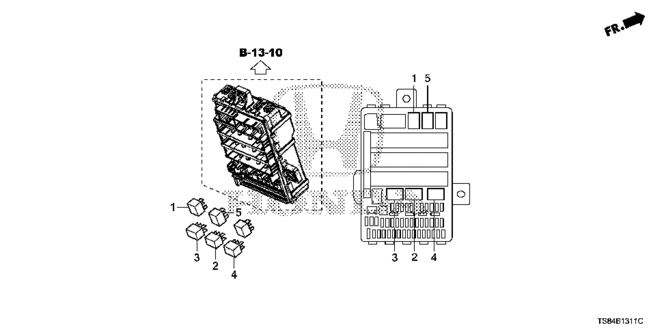 ELECTRICAL / EXHAUST / HEATER / FUEL/CONTROL UNIT (CABIN) (2) for 2013 Honda CIVIC COUPE #1