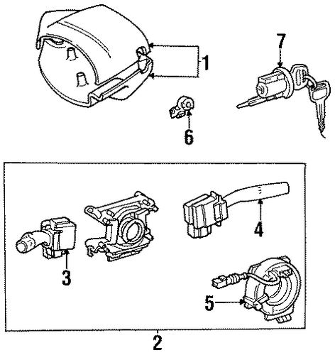 ELECTRICAL/IGNITION LOCK for 1998 Toyota Tercel #1