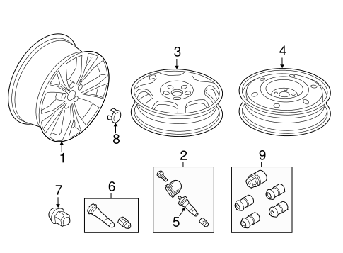 Front Suspension/Wheels for 2017 Ford Edge #1