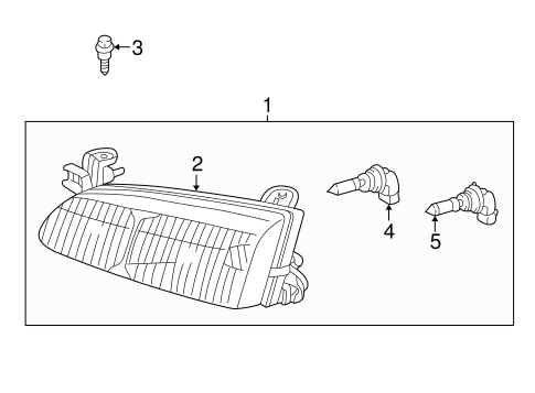 ELECTRICAL/BULBS - CHASSIS for 2000 Toyota Camry #1