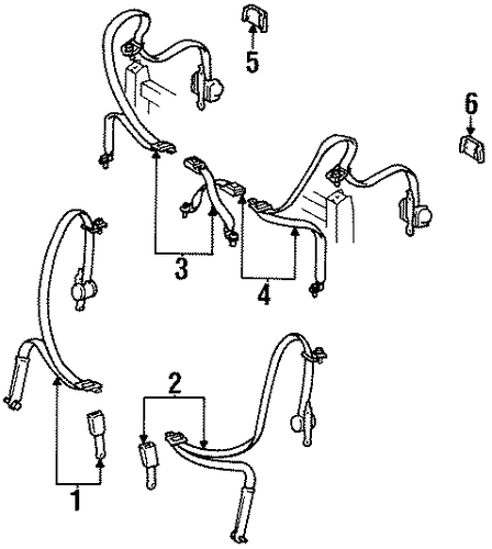 ELECTRICAL/FRONT SEAT BELTS for 1997 Toyota Celica #2
