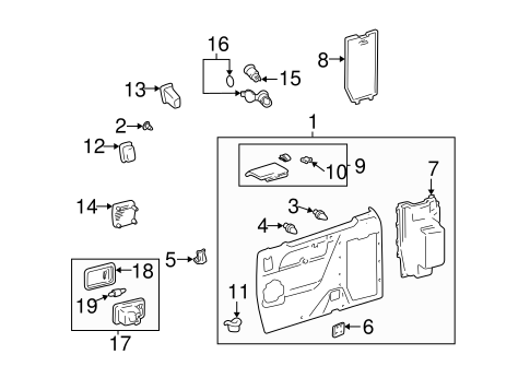 BODY/INTERIOR TRIM - SIDE PANEL for 2000 Toyota Sienna #1