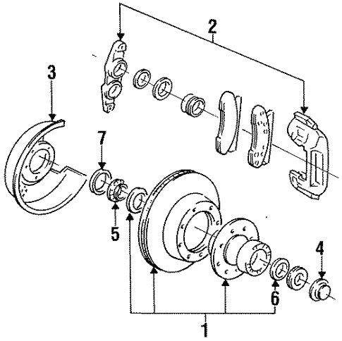 Brakes/Front Brakes for 1997 Ford F-350 #1