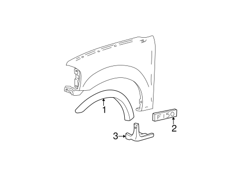 Body/Exterior Trim - Fender for 2000 Ford F-150 #1