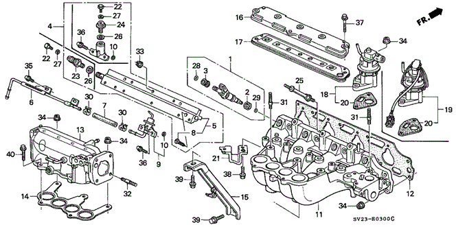ENGINE/INTAKE MANIFOLD for 1996 Honda ACCORD COUPE #1