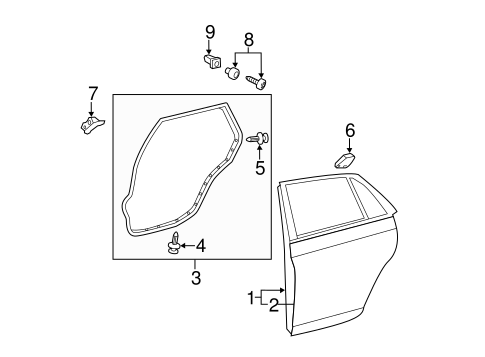 BODY/DOOR & COMPONENTS for 2012 Toyota Avalon #1