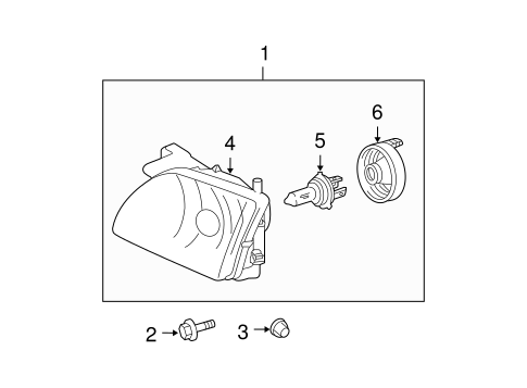 ELECTRICAL/HEADLAMP COMPONENTS for 2003 Toyota Tacoma #1