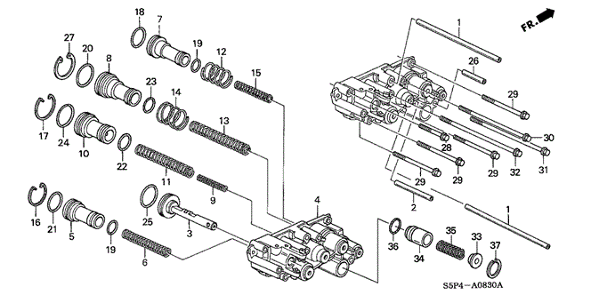 TRANSMISSION - AUTOMATIC/AT SERVO BODY for 2004 Honda CIVIC COUPE #1