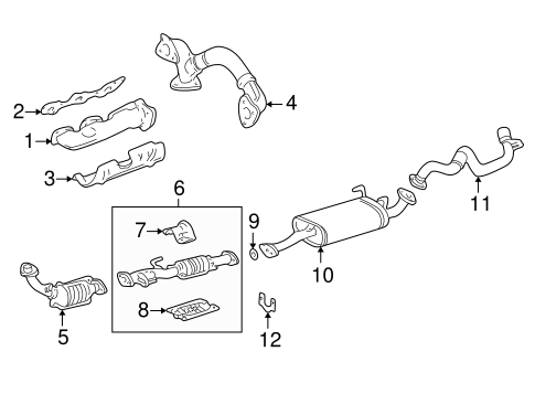 EXHAUST SYSTEM/EXHAUST COMPONENTS for 1999 Toyota 4Runner #2