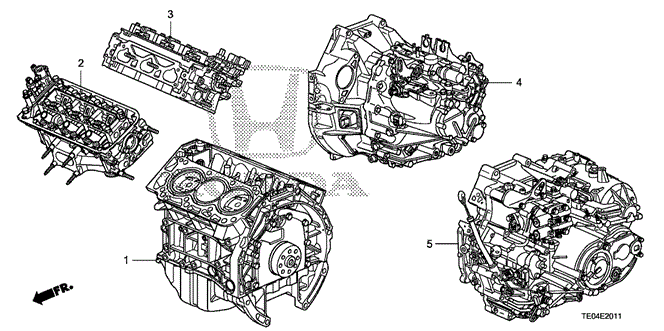 Engine/Engine Assy. - Transmission Assy. (V6) for 2011 Honda ACCORD COUPE #1