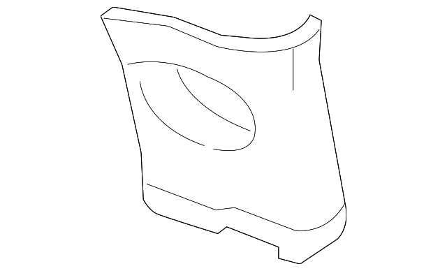 3F2Z1731010AAC Деталь UPPER TRIM PANEL, RIGHT