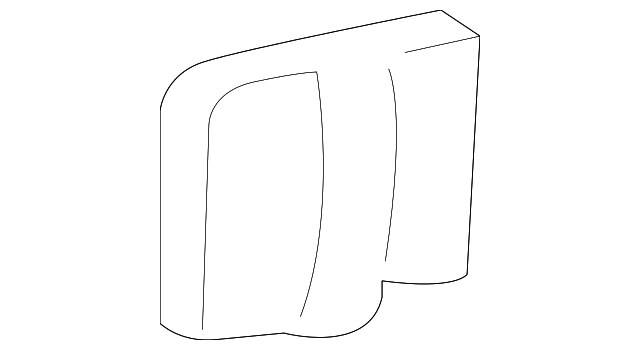 3F2Z-1731057-AAC Деталь LOWER COVER, LEFT