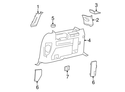 Freestar INTERIOR TRIM - SIDE PANEL