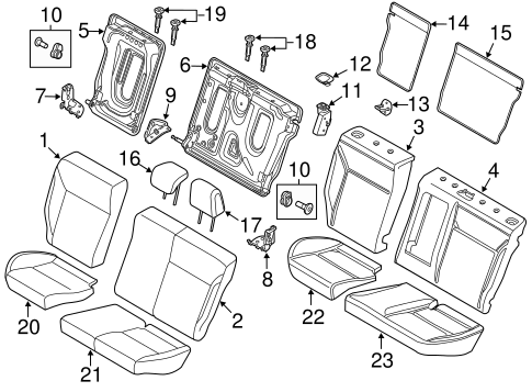 Focus REAR SEAT COMPONENTS 2