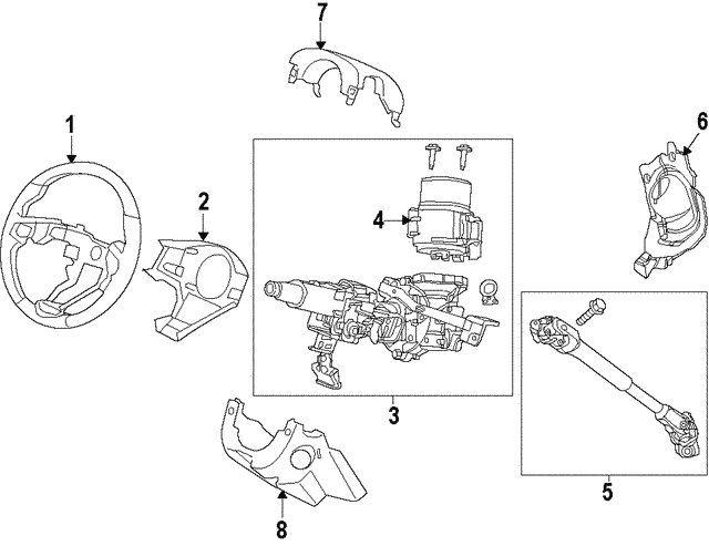 Column, Steering Column, Steering
