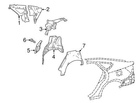 BODY/INNER STRUCTURE for 2013 Toyota Avalon #1