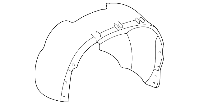 9152684 Деталь FENDER LINER, RIGHT