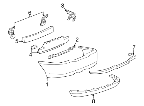 LS BUMPER & COMPONENTS - REAR
