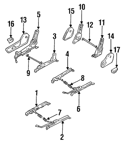 BODY/TRACKS & COMPONENTS for 1998 Toyota T100 #1