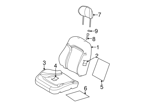 Liberty FRONT SEAT COMPONENTS