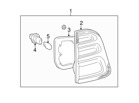 ELECTRICAL/TAIL LAMPS for 1998 Toyota Land Cruiser #2