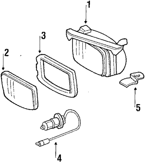 Fog Lamps for 1989 Mercedes-Benz 560 SL #0