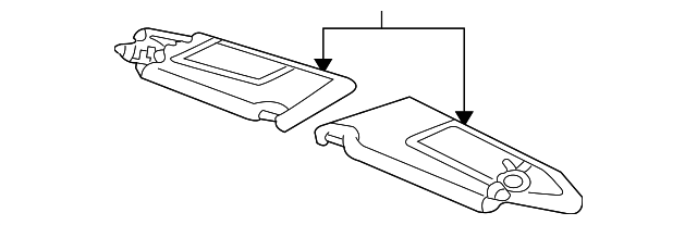 C2S44038LFJ Деталь SUNVISOR, RIGHT