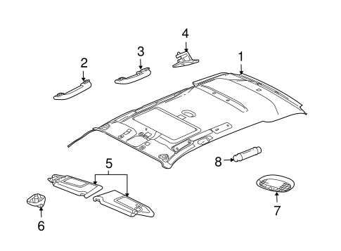 X-Type INTERIOR TRIM - ROOF