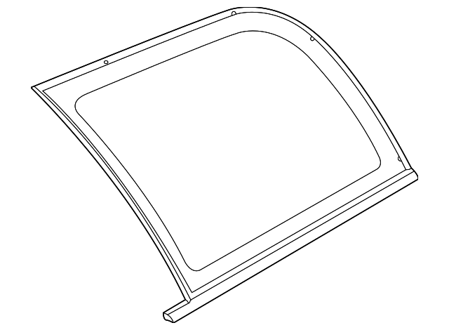 90583187 Деталь QUARTER GLASS, LEFT