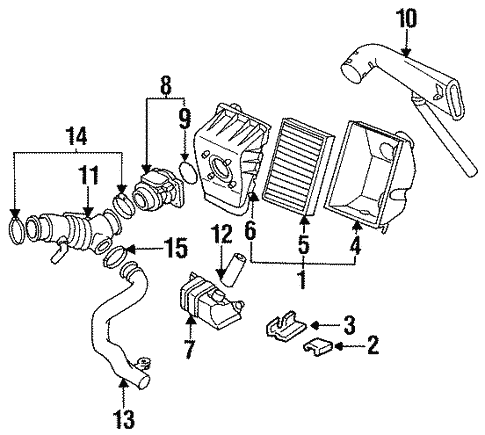 Air Intake for 1995 Nissan Quest #0