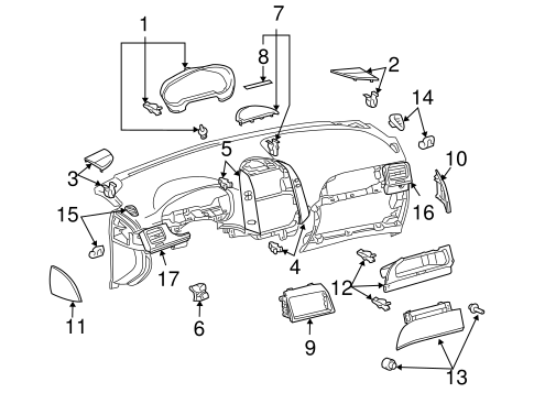 BODY/INSTRUMENT PANEL COMPONENTS for 2010 Toyota Sienna #2