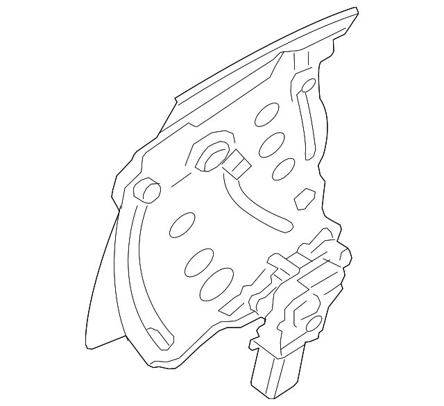 991-543-016-00 Деталь WINDOW REGULATOR
