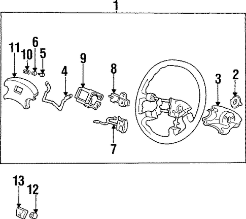 OEM Honda 53154-SB3-951 - Contact Plate Screw OEM Honda 53154-SB3-951 - Contact Plate Screw