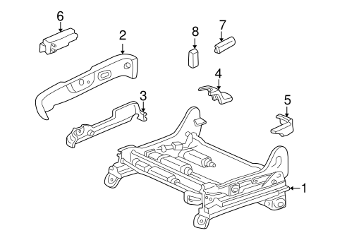 BODY/TRACKS & COMPONENTS for 2000 Toyota Camry #4