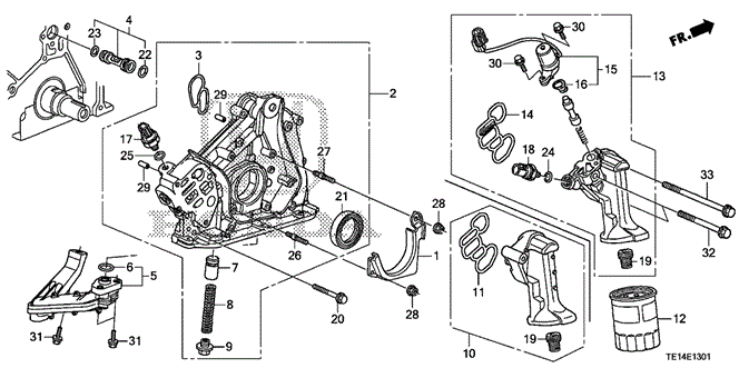 ENGINE/OIL PUMP (V6) for 2012 Honda ACCORD COUPE #1