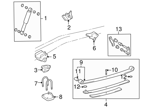 REAR SUSPENSION/REAR SUSPENSION for 2004 Toyota Tacoma #2