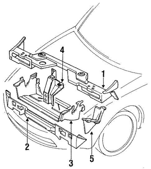 Radiator Support for 1990 Mazda Miata #0