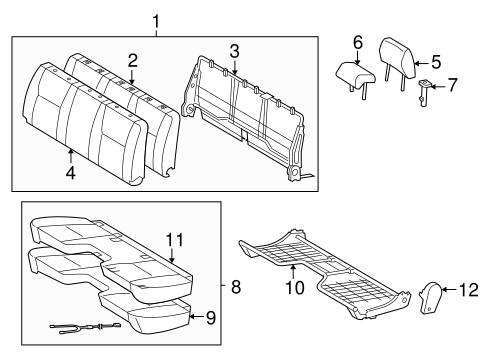 BODY/FRONT SEAT COMPONENTS for 2014 Toyota Tacoma #2