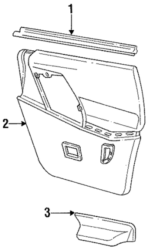 Sable INTERIOR TRIM - REAR DOOR