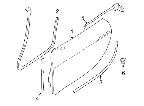 Door & Components for 2001 BMW Z8 #0