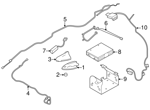 Antenna & Radio for 2019 Infiniti Q70 #0