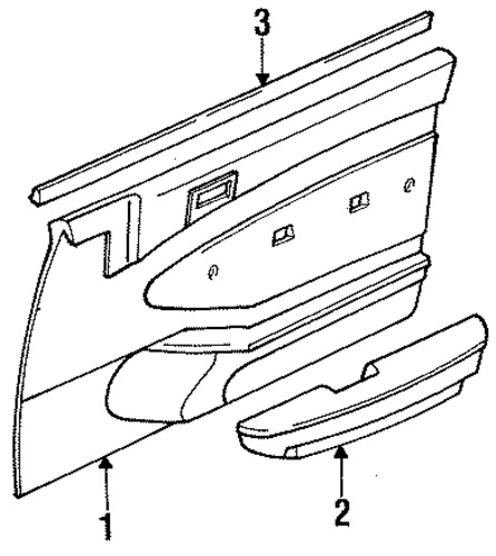 Tracer INTERIOR TRIM - FRONT DOOR