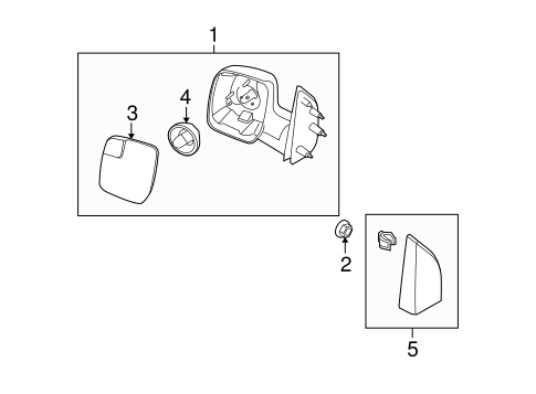 Body/Outside Mirrors for 2012 Ford E-150 #1