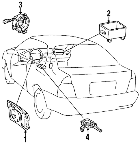 ELECTRICAL/AIR BAG COMPONENTS for 1997 Toyota Paseo #1