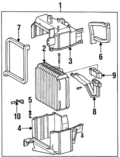 HVAC/CONDENSER, COMPRESSOR & LINES for 1996 Toyota Paseo #2