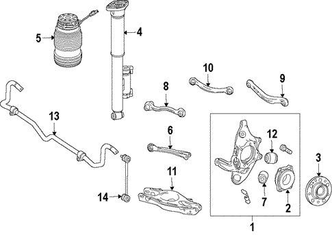 Rear Suspension for 2018 Mercedes-Benz GLC 43 AMG® #2