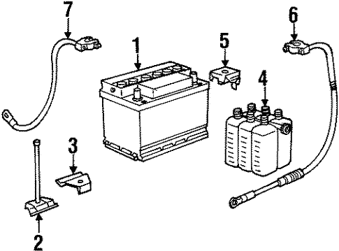 Battery for 1994 BMW 318is #0