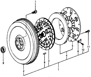 Engine/MT Clutch for 1978 Honda ACCORD HATCHBACK #1